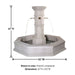 Octavius Column only Plumbed for Pond with product details.