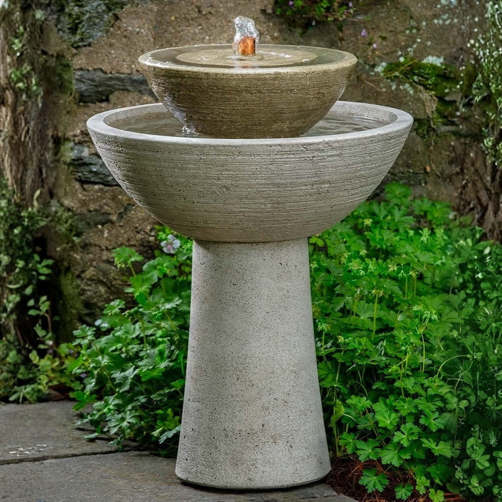 Ojai Fountain, Tall on concrete in the backyard