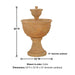 Oliva Two Tier Fountain against white background with product details.