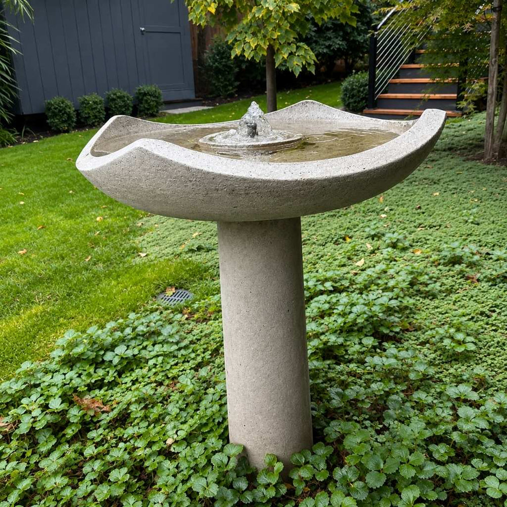 Oslo Fountain running in the backyard