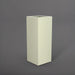 Perth Tall Corner Fiberglass Planter in satin beige against gray background.