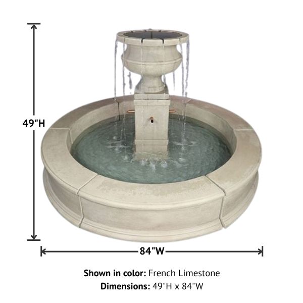 Piazza Aventino Easy Pond Fountain with product details.