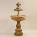 Piazza Nuova Fountain against brown background.