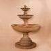 Porta Elisa Three Tier Fountain against brown background.