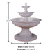Porta Marina Fountain with product details.