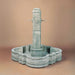 Portofino Fountain for spouts against brown background.