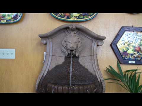 Donatello Lavabo Wall Fountain in action.