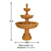 Regale Three Tier Fountain against white background with product details.