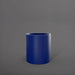 Rio Grande Cylinder Fiberglass Planter in mate cobalt blue against gray background.