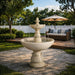 Riviera Fountain in action in the backyard.