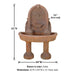 Robbiana Wall Fountain with Two Pedestals against white background with product details.