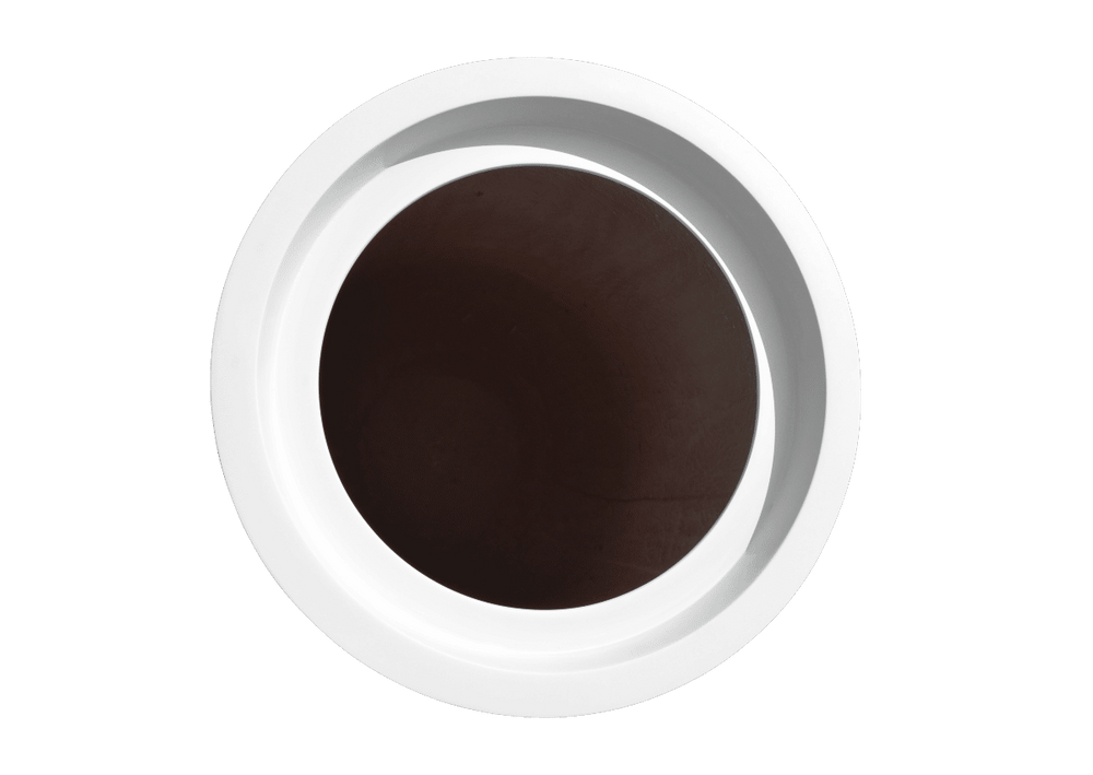 Saigon Tapered Round Fiberglass Planter hole against white background.