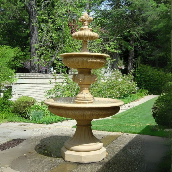 San Remo Fountain on concrete in action.