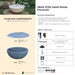 Complete overview of the Sand Dollar Fountain with dimensions, weights, pump kit parts, tools, and general info.