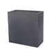 Sandal Planter 361836 S/1 - Charcoal Premium Lite - against white background.