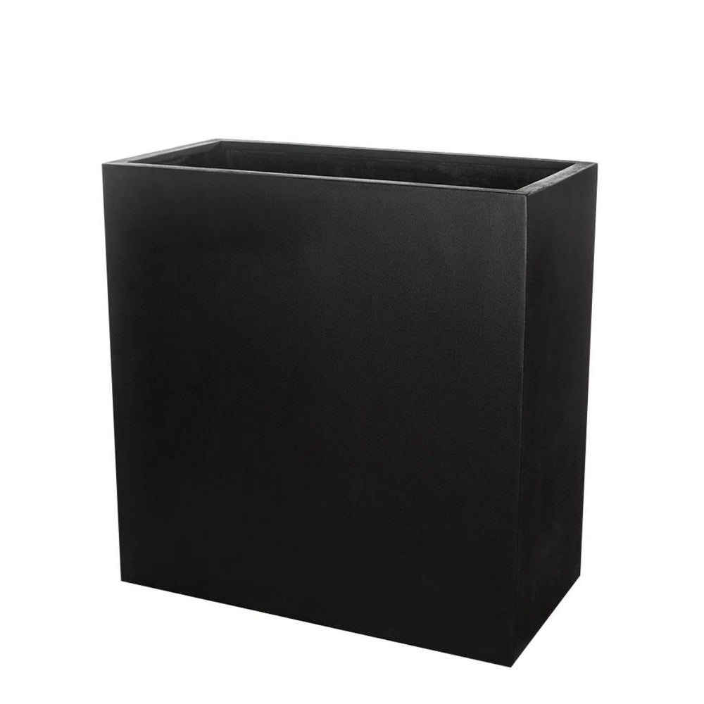 Sandal Planter 361836 S/1 - Onyx Black Lite - against white background.