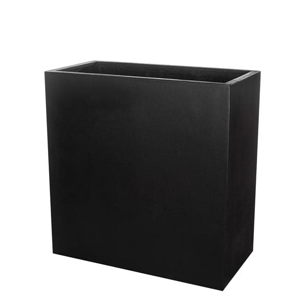 Sandal Planter 361836 S/1 - Onyx Black Lite - against white background.