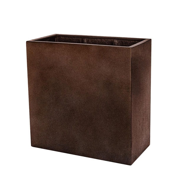 Sandal Planter 361836 S/1 - Rust Lite - against white background.