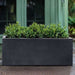 Sandal Planter 481818 S/1 - Lead Lite - filled with plants.