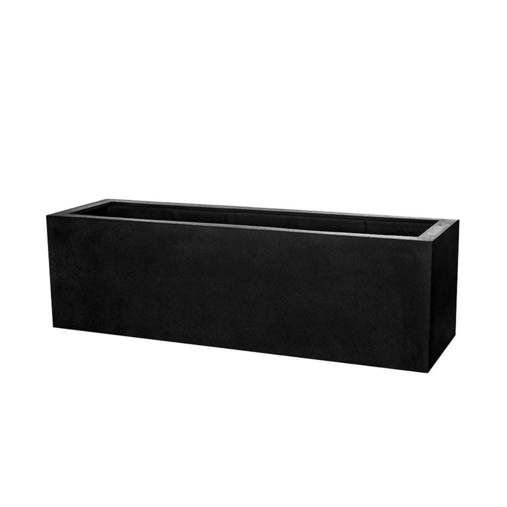 Sandal Planter 591818 S/1 in onyx black lite against white background.