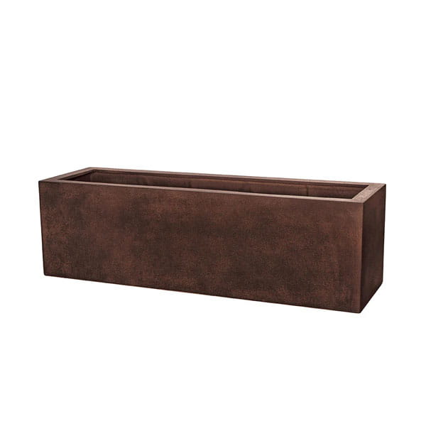 Sandal Planter 591818 S/1 in rust lite against white background.