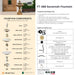 Complete overview of the Savannah Fountain with dimensions, weights, pump kit parts, tools, and general info.