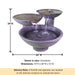 Scottsdale Fountain in action with product details.