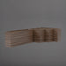 Siena Low Rectangle Wood Look Fiberglass against gray background.
