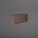 Siena Low Rectangle Wood Look Fiberglass in 36 inch against gray background.