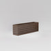 Siena Low Rectangle Wood Look Fiberglass in 36 inch against white background.