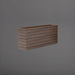 Siena Low Rectangle Wood Look Fiberglass in 48 inch against gray background.