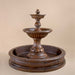 Sienna Pond Fountain against brown background.