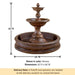 Sienna Pond Fountain with product details.