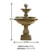 Solara Fountain with product details.