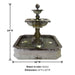Solara Quadra Pond Fountain with product details.