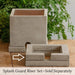Splash Guard Square Wide with Square Guide Riser on table.