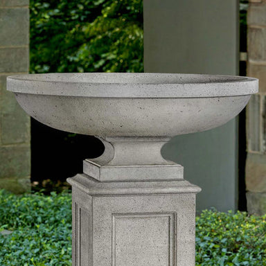 Sutton Urn Planter in the backyard upclose