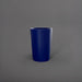 Tagel Tapered Round Fiberglass Planter in matte cobalt blue against gray background.