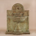 Terme del Foro Wall Fountain for Spout against brown background.