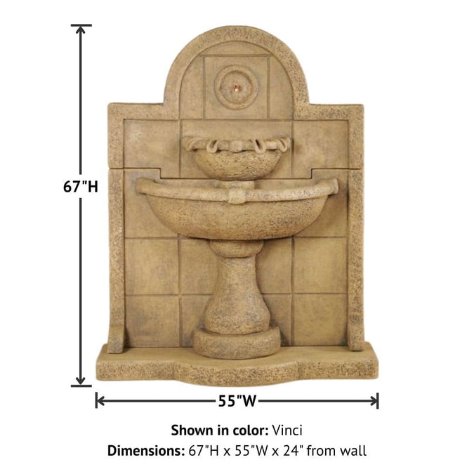 Terme Del Foro Wall Fountain with product details.