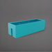 Tiergarden Railing Fiberglass Planter in satin seafoam green against gray background.