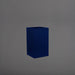 Tolga Corner Fiberglass Planter in matte cobalt blue against gray background