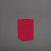 Torino Corner Fiberglass Planter in gloss red against gray background.
