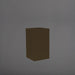 Torino Corner Fiberglass Planter in matte dark brown against gray background.