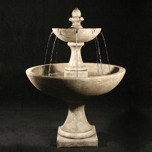 Trinidad Fountain with International Finial running against black background