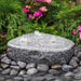 Triple Circle Fountain on black pebbles in action