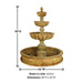 Urbino Grande Tall Three Tier Pond Fountain with product details.