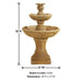 Velia Two Tier Fountain, Small with product details.