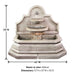 Venasque Wall Fountain with product details.