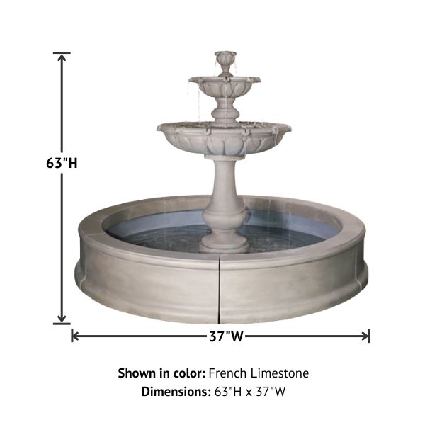 Vicentina Fountain for Pond with product details.